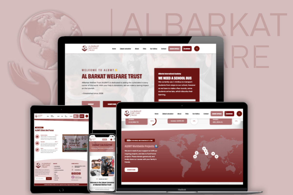 Charity website design