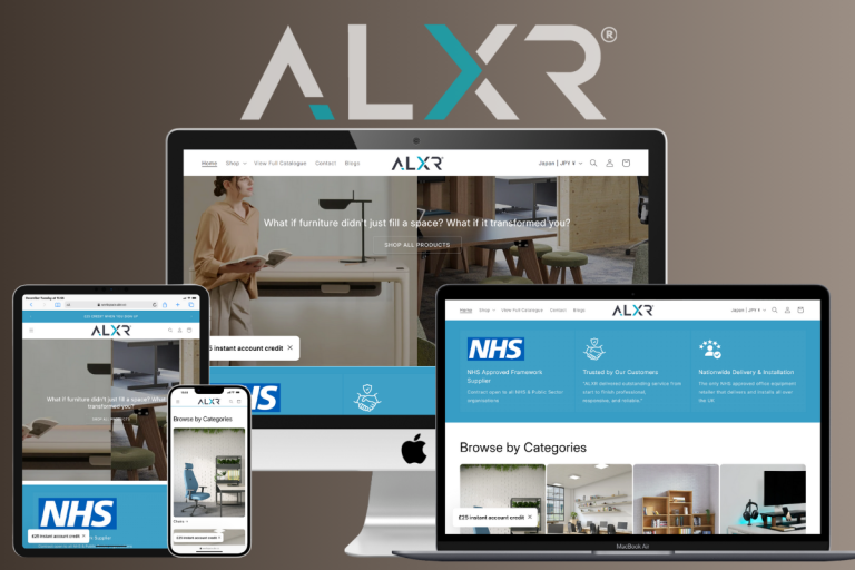 Office Furniture Retailer Website Design | ALXR