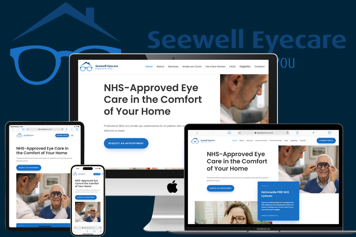 Mobile Opticians Website Design | Seewell Eyecare