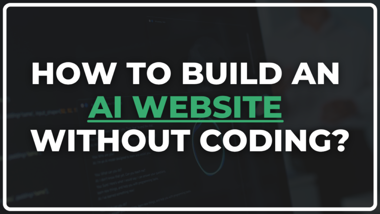 How to Build an AI Website Without Coding