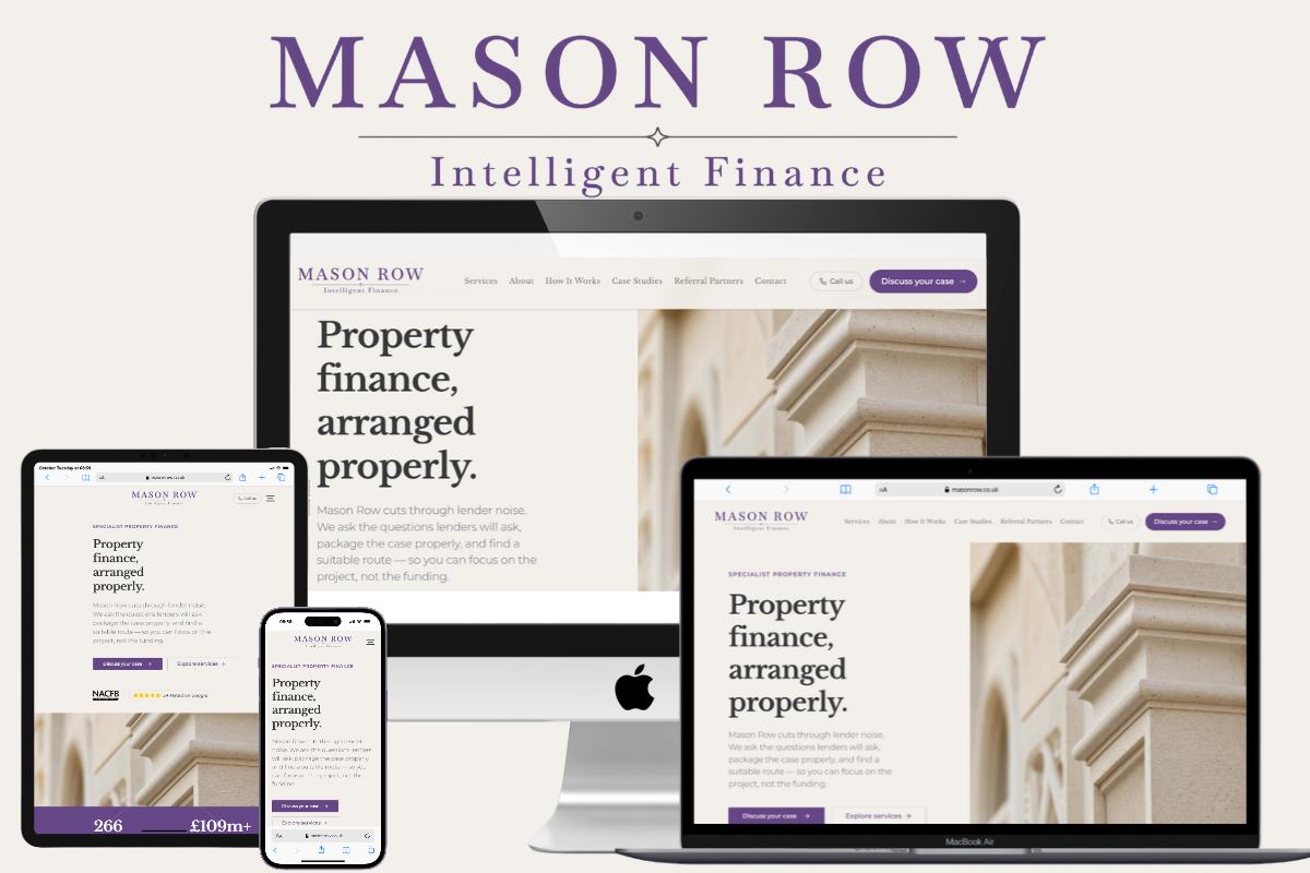 Property Finance Website Redesign